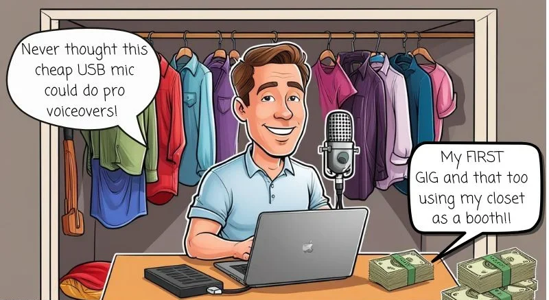 how to do voiceovers from your home closet